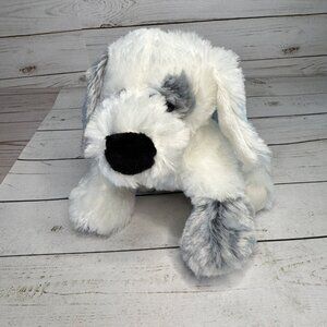 Ganz HM430 Misty Puppy Plush‎ Gray White Dog 8" Stuffed Animal Toy Soft Cuddly